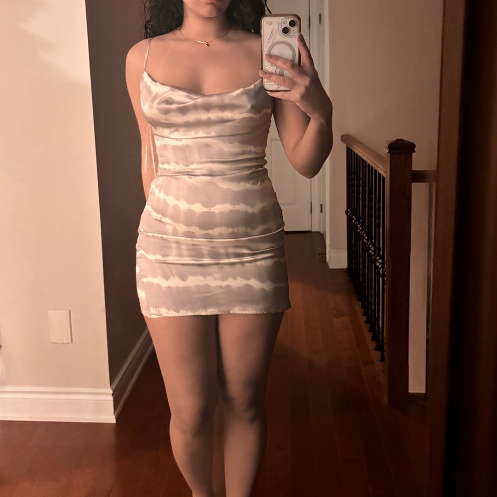 NWT Purple/grey and white Style Rack slip dress